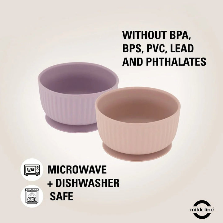 Mikk - Line Silikonbolle i 2 - pk - Adobe Rose - Homy