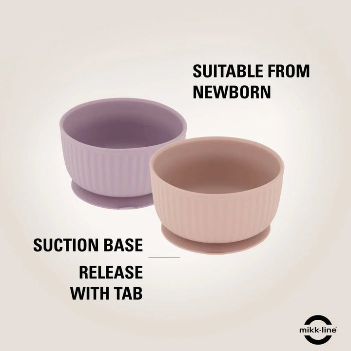 Mikk - Line Silikonbolle i 2 - pk - Faded Denim - Homy