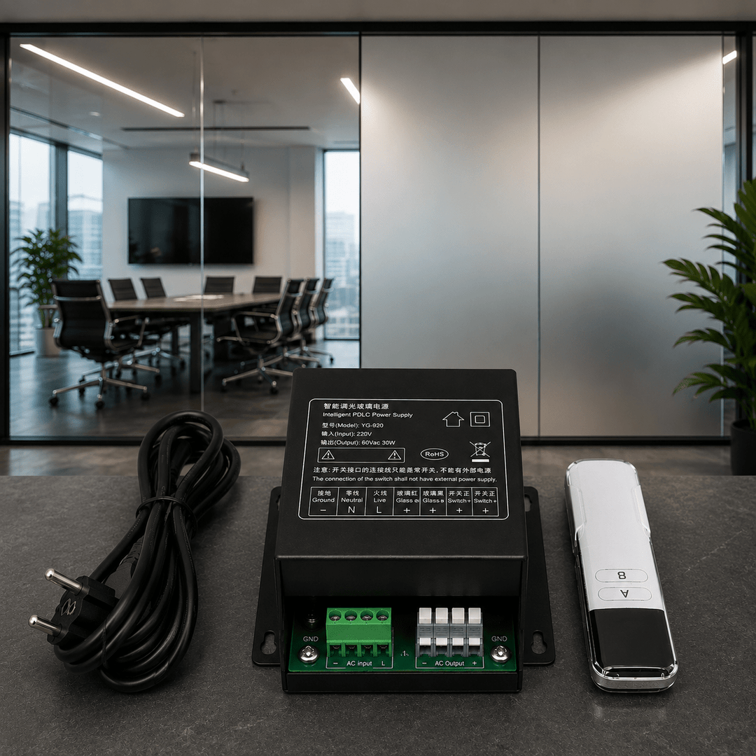 PDLC Smart Folie – Tilbehørspakke (Transformator + Kabelsett) - Homy