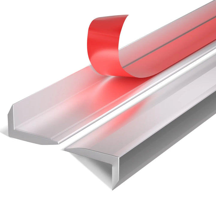 Peel & Stick Sølv Aluminium Endelist - Homy
