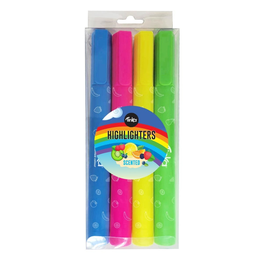 Tinka Artsy Jumbo tekstmarkører - 4 stk med fruktduft - Homy