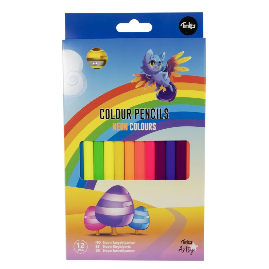 Tinka Artsy Neon Jumbo fargeblyanter - 12 stk - Homy