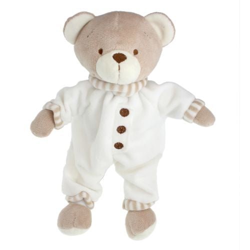 Tinka Baby Bamse med pysj 25 cm - Krem - Homy