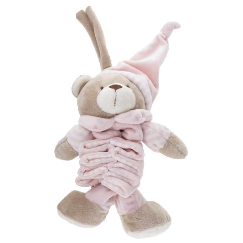 Tinka Baby Spilledåse Bamse - Rosa 20 cm - Homy