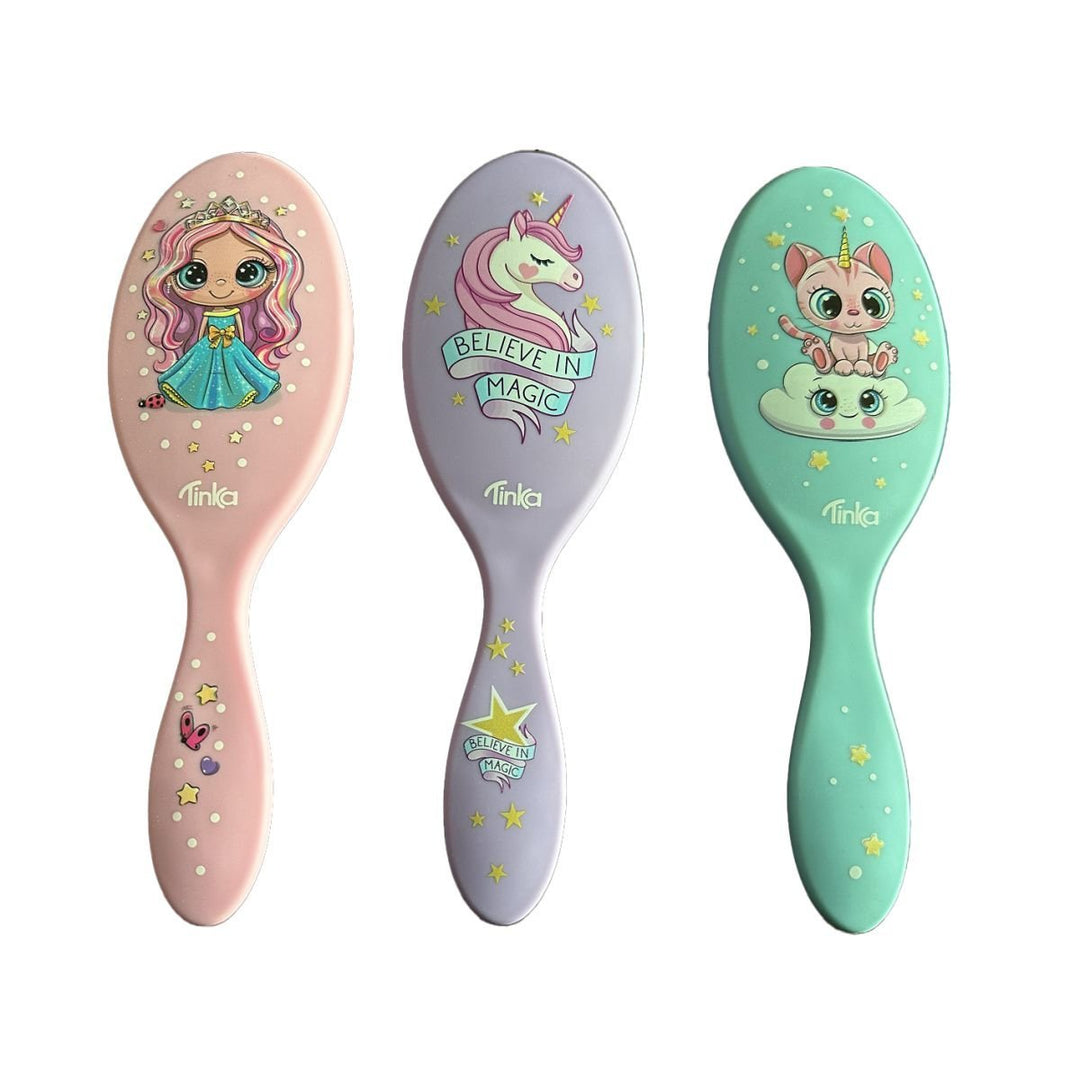 Tinka Hårbørste for barn – Soft Finish med dyremotiv - Homy