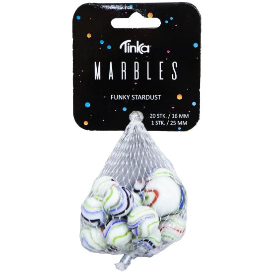Tinka Klinkekulesett Funky Stardust 20+1 - Glitrende klinkekuler i stjernestøv - Homy