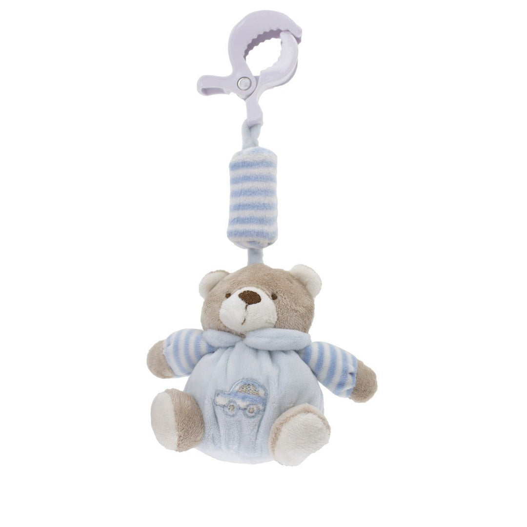 Tinka Rangle med bamse og klype - Blå - Homy