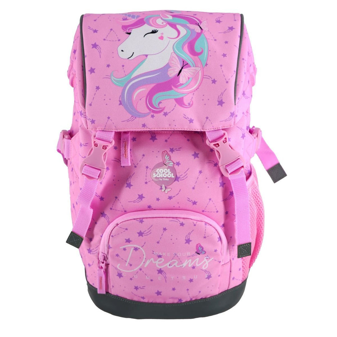 Tinka Skolesekk 22L - Unicorn Rosa - Homy