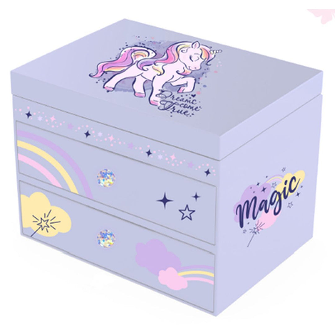 Tinka Smykkeskrin i tre - Unicorn Lilla - Homy
