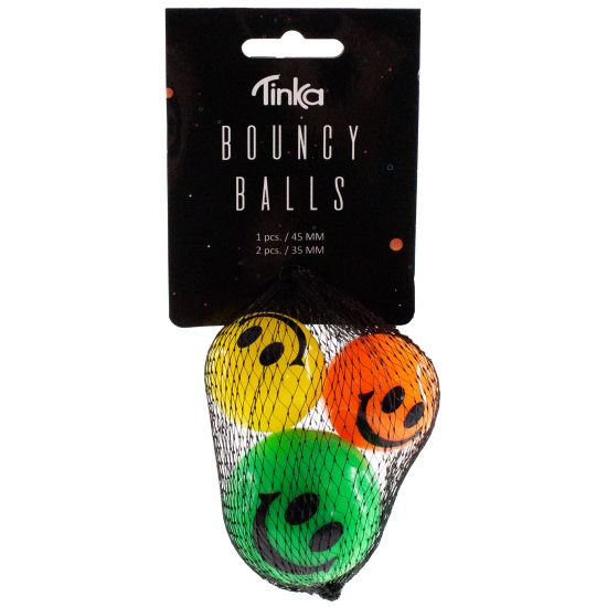 Tinka Sprettballsett med 3 fargerike baller - Ø45 mm - Homy