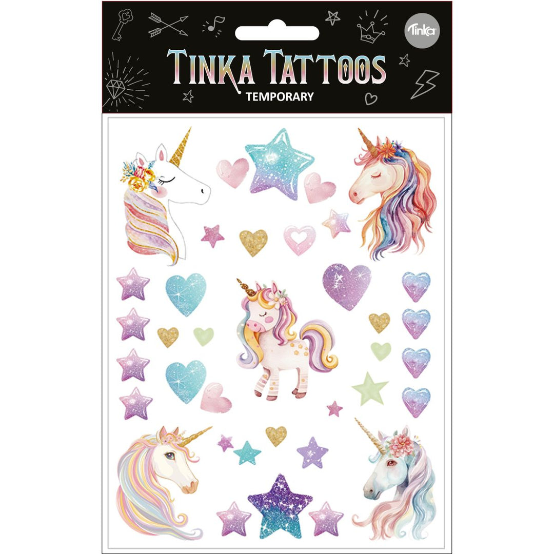 Tinka Tattovering Unicorn - Midlertidige barne - tatoveringer - Homy