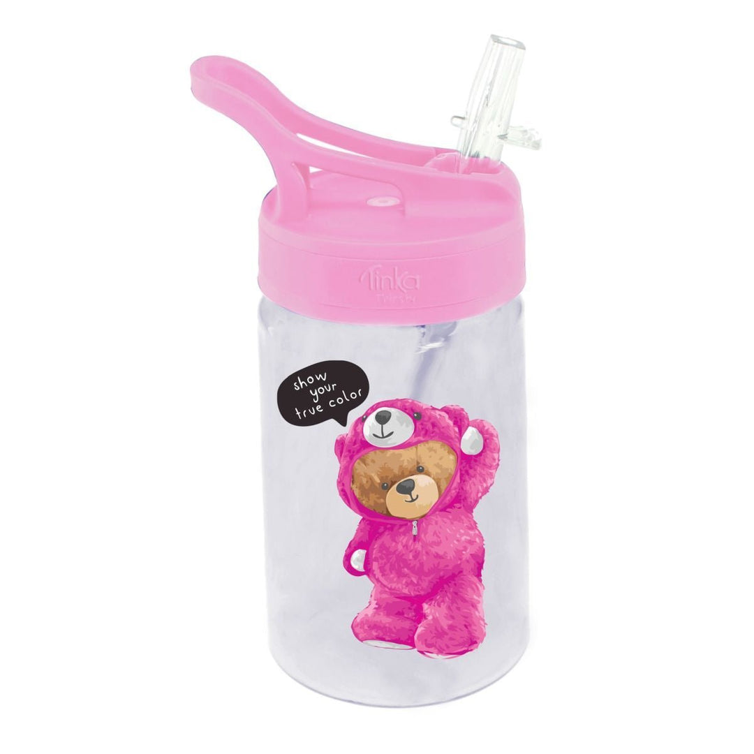 Tinka Thirsty drikkeflaske med sugerør - Bamse 0,35L - Homy