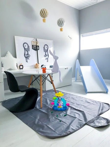 Tinkafu Gulvmatte til Barnevogn 120×145 cm – Svart - Homy