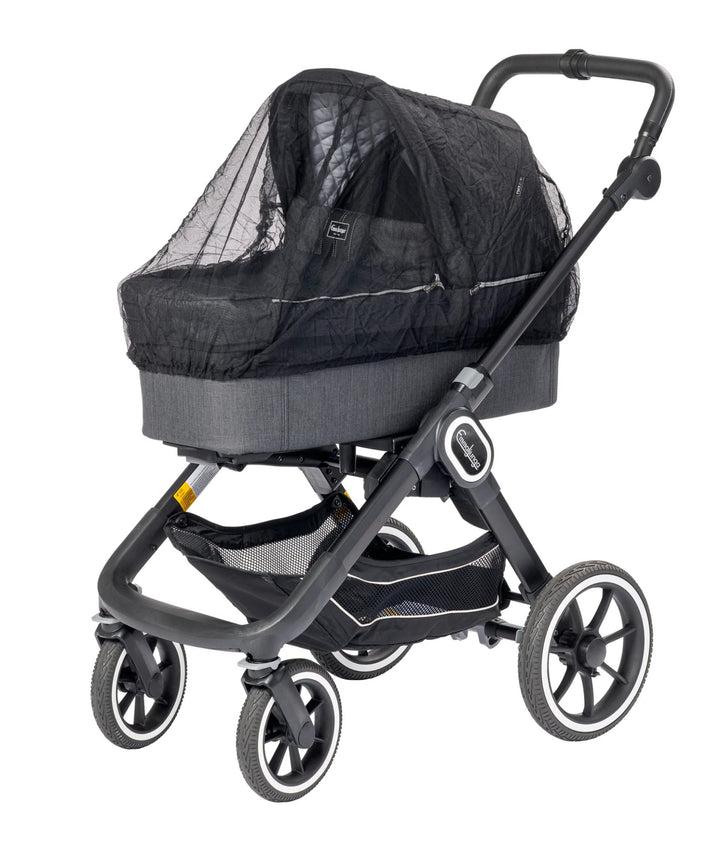 Tinkafu Myggnett for Barnevogn – Ensfarget Sort uten Motiv - Homy