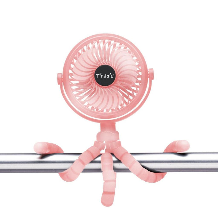 Tinkafu Oppladbar Vifte til Barnevogn – Rosa - Homy