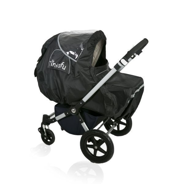 Tinkafu Regntrekk med Skjerm for Barnevogn – Svart - Homy