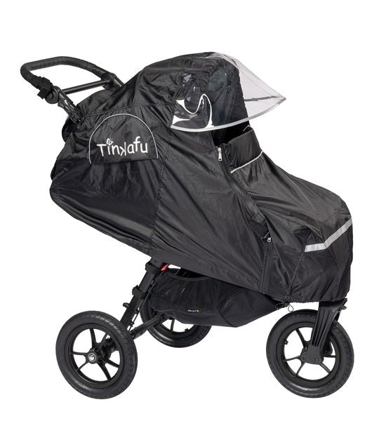Tinkafu Regntrekk med Skjerm for Barnevogn – Svart - Homy