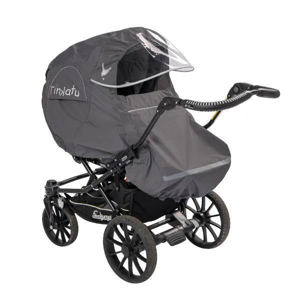 Tinkafu Regntrekk med skjerm – Magic Print Mørk Grå - Homy