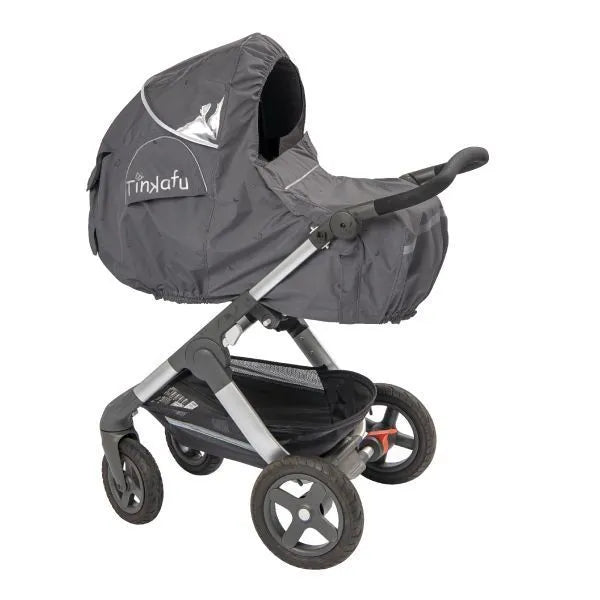 Tinkafu Regntrekk med skjerm – Magic Print Mørk Grå - Homy