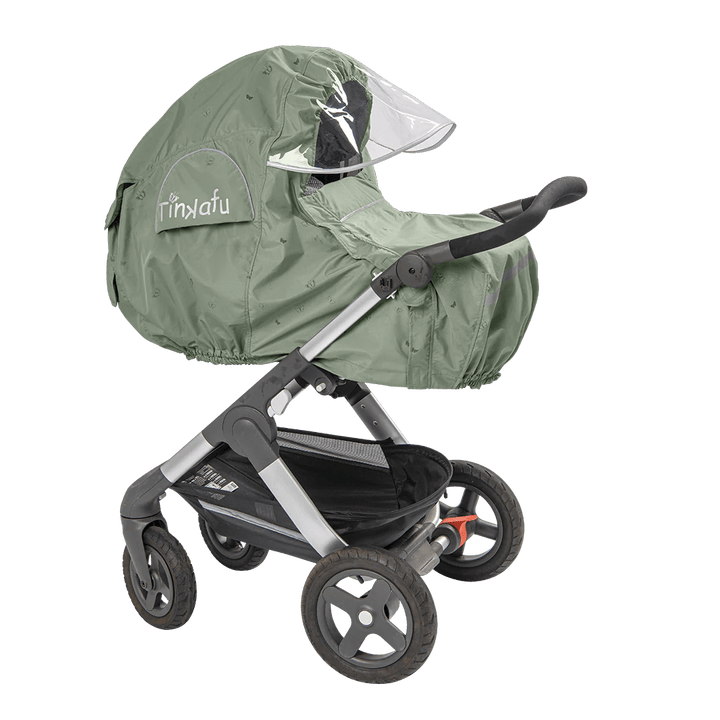 Tinkafu Regntrekk med skjerm – Magic Print Sage Green - Homy