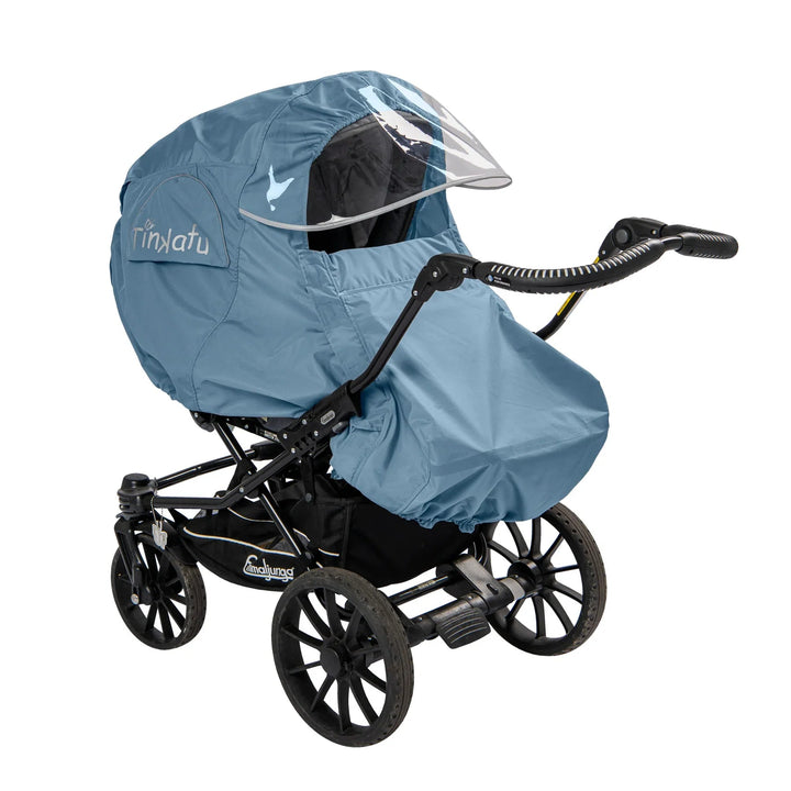 Tinkafu Regntrekk med skjerm – Magic Print Tidløs Blå - Homy