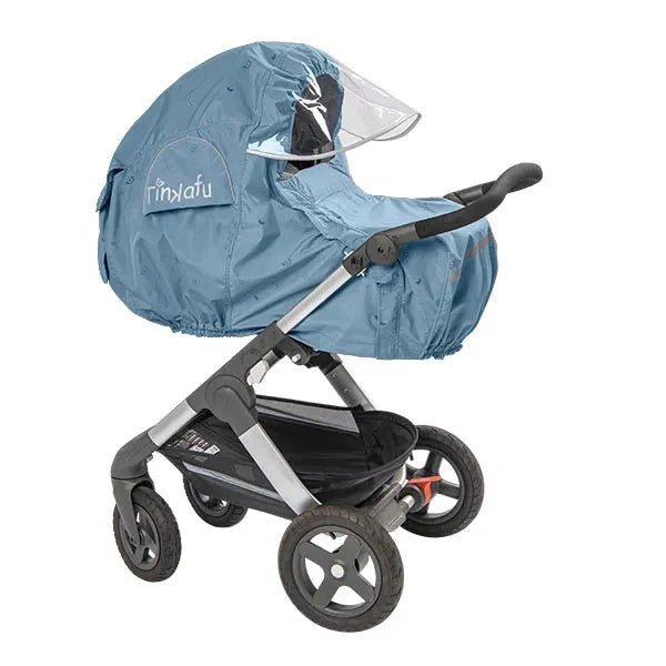 Tinkafu Regntrekk med skjerm – Magic Print Tidløs Blå - Homy