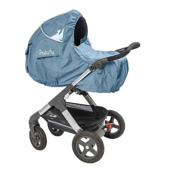 Tinkafu Regntrekk med skjerm – Magic Print Tidløs Blå - Homy