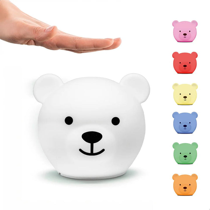 Zazu Nattlampe Bor Bjørn - Hvit - Homy